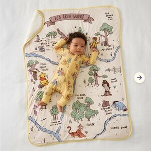 Little Sleepies Disney Hundred Acre Wood Mini Cloud Blanket Pooh